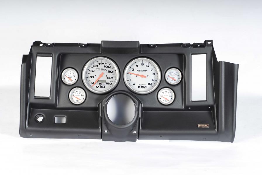69 Camaro Classic Dash 6 Hole Black Panel with Ultra-Lite Gauges